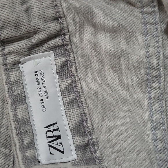Zara faded  jean shorts - Picture 4 of 5